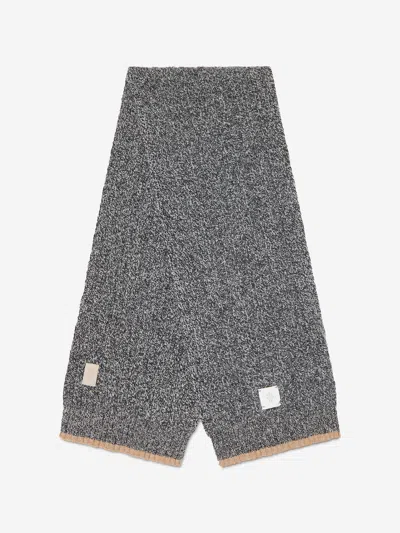 Eleventy Boys Wool Scarf In Blue