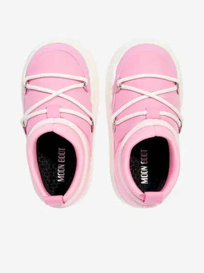 Moon Boot Girls Jr Park Icon Trainers In Pink
