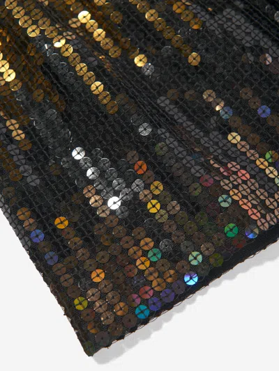 Guess Girls Sequin Mini Skirt In Black