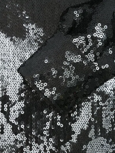 Alberta Ferretti Sequin Embellished Long Sleeve Top