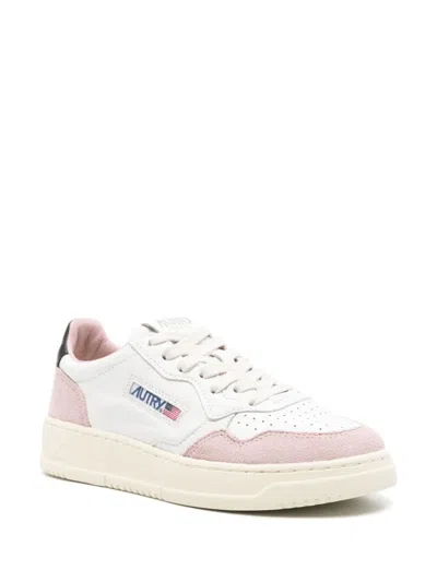 Autry Leather Sneakers With Contrast Heel Tab