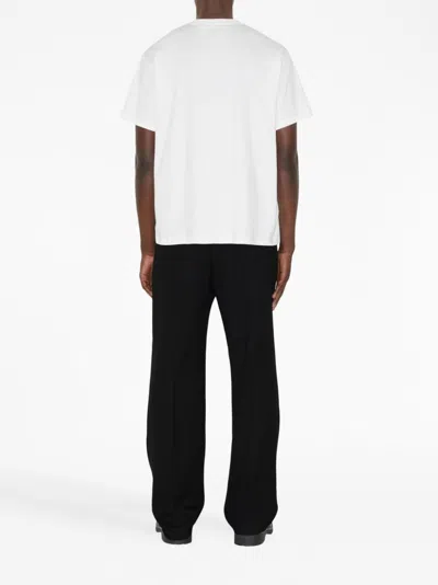 Burberry Tempah T-shirt With Embroidered Ekd In White