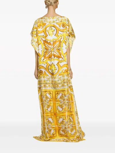 Shop Dolce & Gabbana Majolica Long Dress