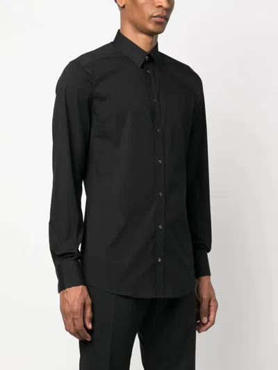 Dolce & Gabbana Black Essential Cotton Shirt