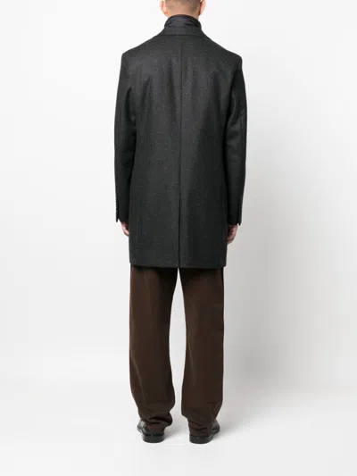 Fay Easy Db Single-breasted Layered Coat