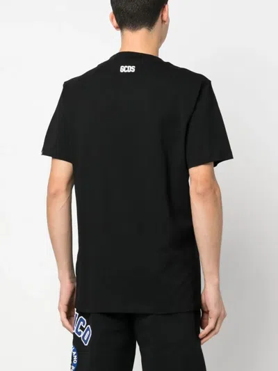 Gcds Pack Of Three Cotton T-shirts In Black