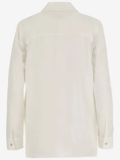 Khaite Luka Button-front Top With Ruffle Detail
