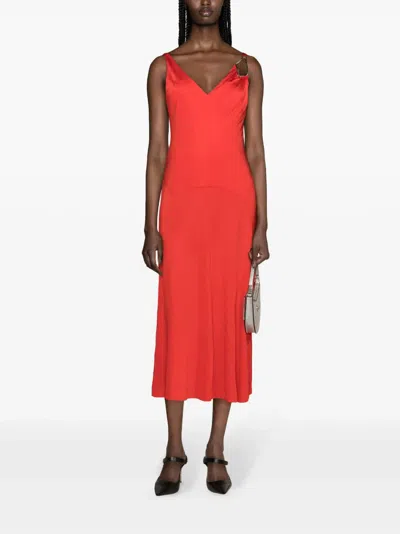 Lanvin Robe Midi Ligne A Sans Manches Pour Femme