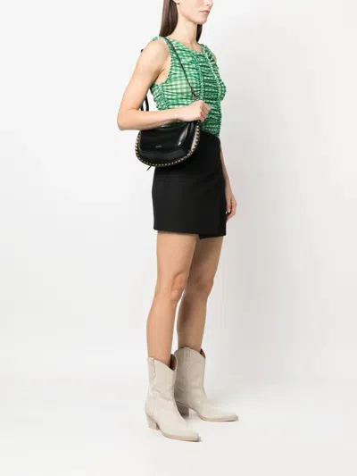 Isabel Marant Marant Oskan Moon Shoulder Bag With Studs