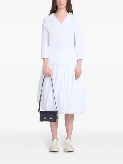 Marni Mini Trunkaroo Leather Shoulder Bag