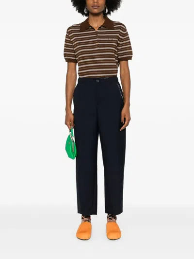 Marni Wool Trousers Inverted Pleats