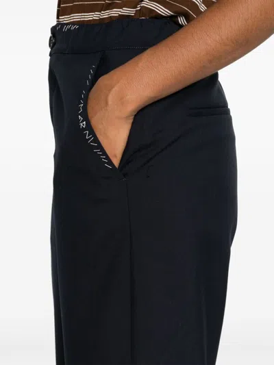 Marni Wool Trousers Inverted Pleats