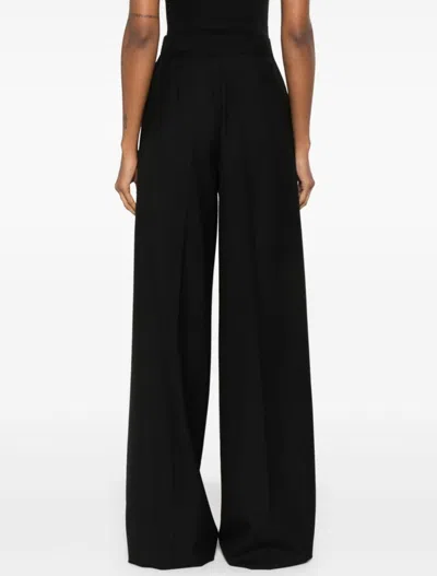 Max Mara High-rise Cady Wide-leg Pants In Black