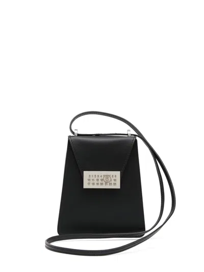 Shop Mm6 Maison Margiela Leather Handbag Numbers Vertical Mini Bag