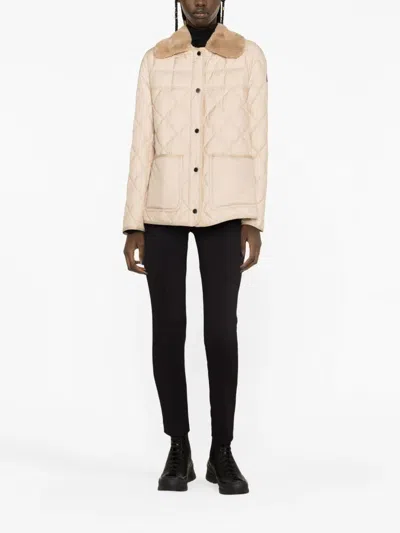 Moncler Slim Fit Stretch Fabric Trousers With Belt Loops And Side Pockets In Black