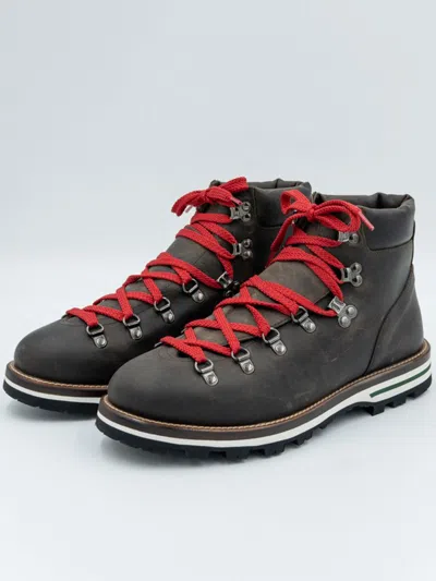 Monpiz Dark Brown Cortina Leather Ski Snow Boots