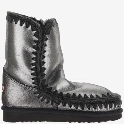 Mou Microglitter Black Eskimo Boots