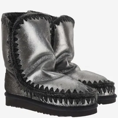 Mou Microglitter Black Eskimo Boots
