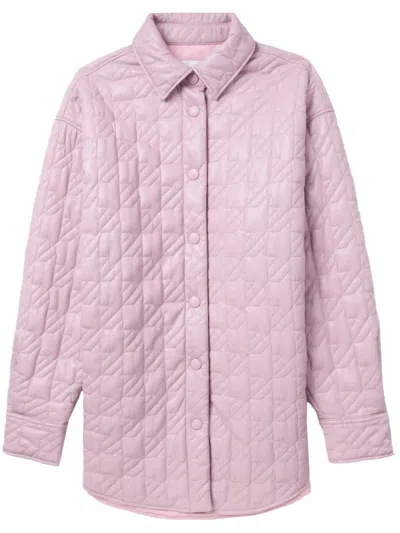 Msgm Quilted Buttoned Jacket