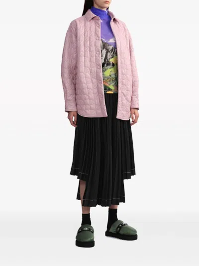 Msgm Quilted Buttoned Jacket
