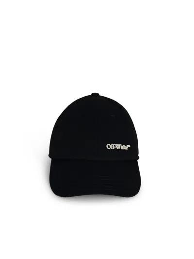 Shop Off-white Off White Black Cotton Cap