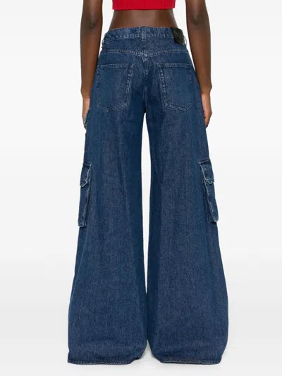 Off-white Wide-leg Cargo Jeans