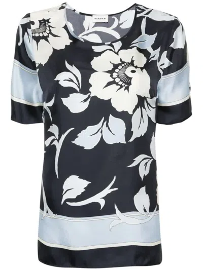 P.a.r.o.s.h Stevia Print Silk Blouse