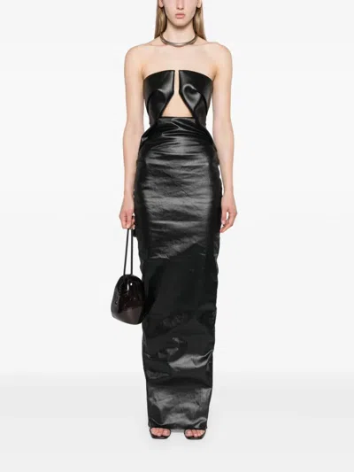 Shop Rick Owens Prong Denim Evening Dress