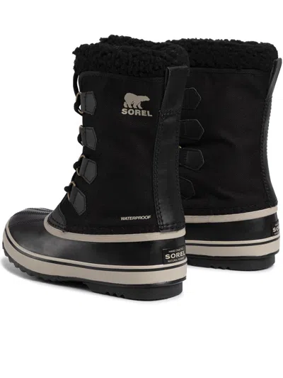 Sorel Caribou™ Faux Shearling-trimmed Nubuck And Rubber Snow Boots