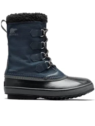 Sorel Caribou™ Faux Shearling-trimmed Nubuck And Rubber Snow Boots
