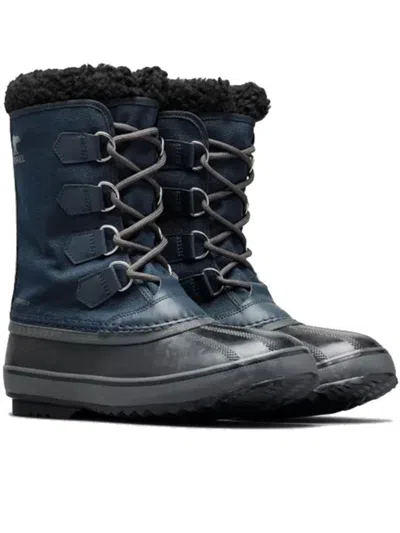 Sorel Caribou™ Faux Shearling-trimmed Nubuck And Rubber Snow Boots