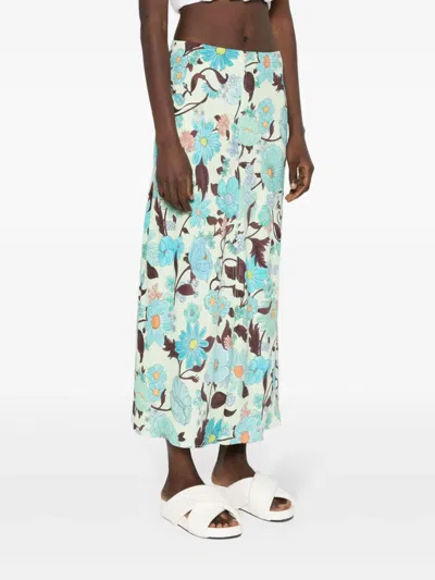 Stella Mccartney Lady Garden Print Maxi Skirt