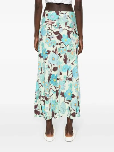 Stella Mccartney Lady Garden Print Maxi Skirt
