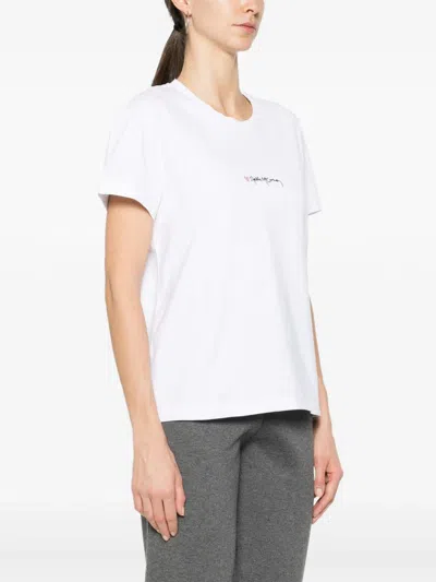 Stella Mccartney Stella Mc Cartney T Shirt With Embroidered Signature