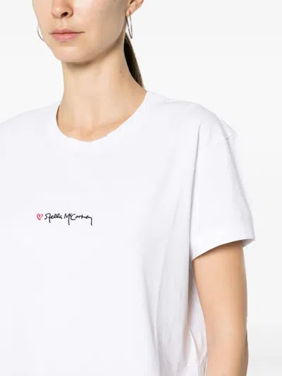Stella Mccartney Stella Mc Cartney T Shirt With Embroidered Signature