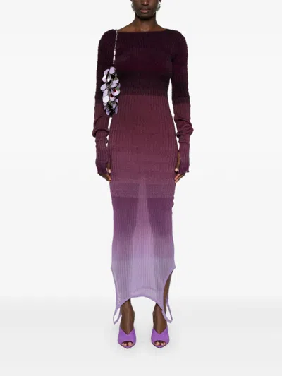 Attico Reversible Colorblocked Midi Dress