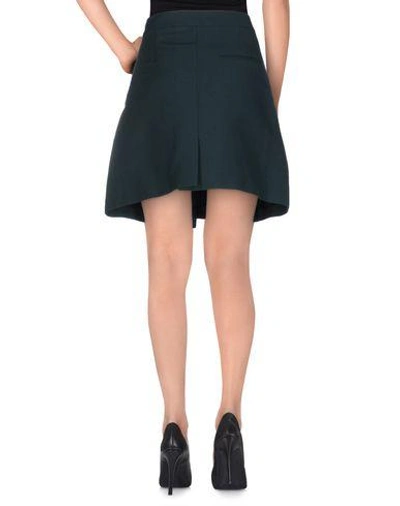 Shop Jil Sander Knee Length Skirt In Dark Green