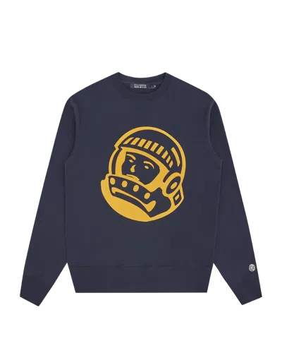 Shop Billionaire Boys Club Europe Helmet Logo Crewneck In Navy