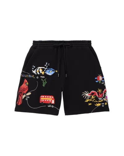 Icecream Destination Shorts In Black