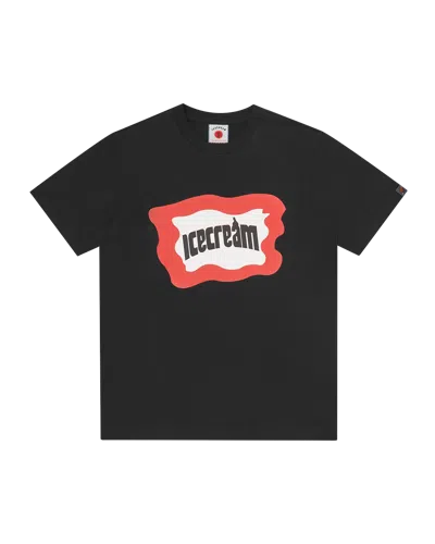 Shop Icecream Europe Splatter T-shirt In Black