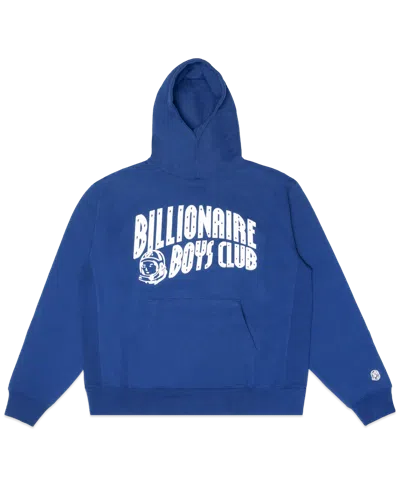 Shop Billionaire Boys Club Exclusives Classic Curve Logo Hoodie In Blue