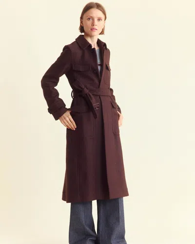 Billy Reid Officers Coat In Java