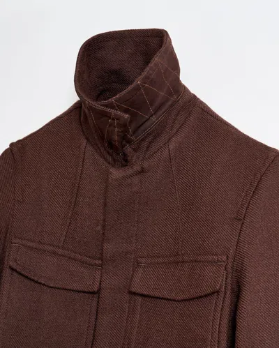 Billy Reid Officers Coat In Java