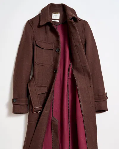 Billy Reid Officers Coat In Java