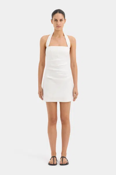 Sir Noemi Halter Mini Dress In Ivory