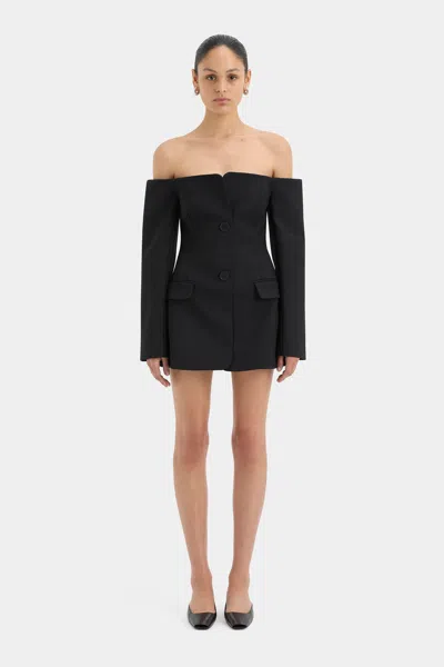 Sir Sandrine Tailored Mini Dress In Black