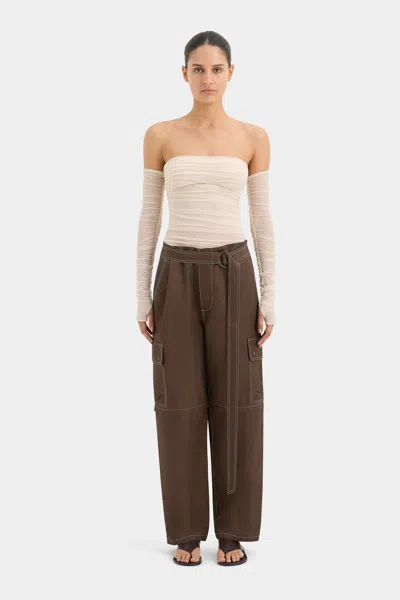 Sir Trieste Cargo Pant In Chocolate