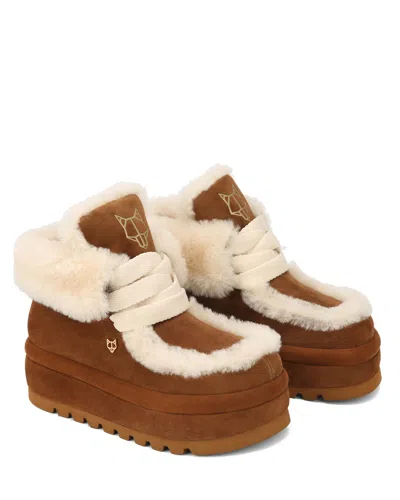 Naked Wolfe Bambi Platform Boot In Tan, Women's At Urban Outfitters