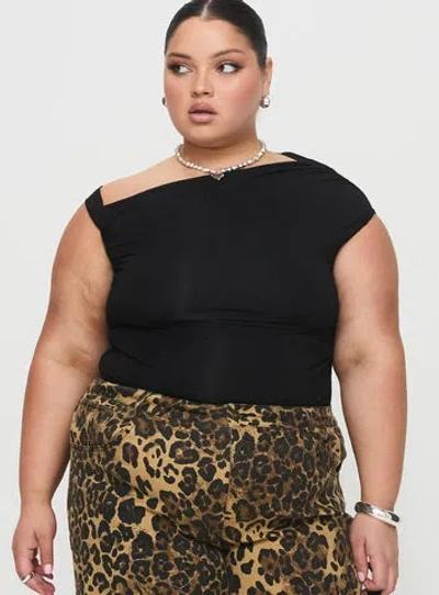 Princess Polly Curve Beller Bodysuit In Black