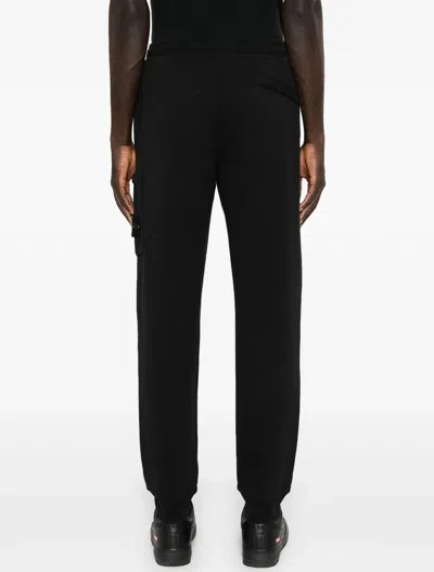 Shop Stone Island Trousers Black